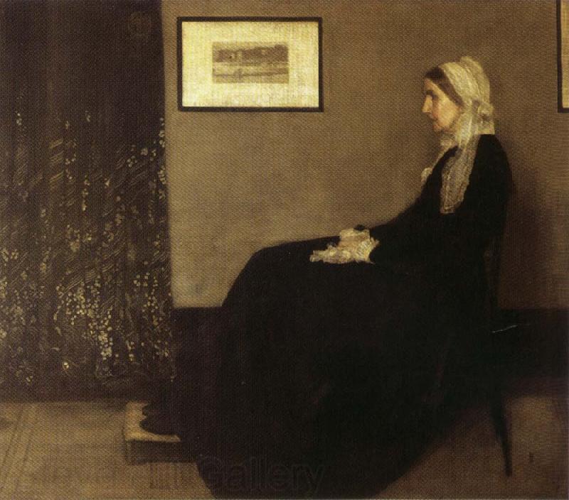 James Abbott McNeil Whistler Arrangement in Gray and Black: Portrait of the Artist's Mother